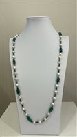 Collana Rajola Donna in Pietre dure Malachite 54-483-3XL - 54-483-3XL